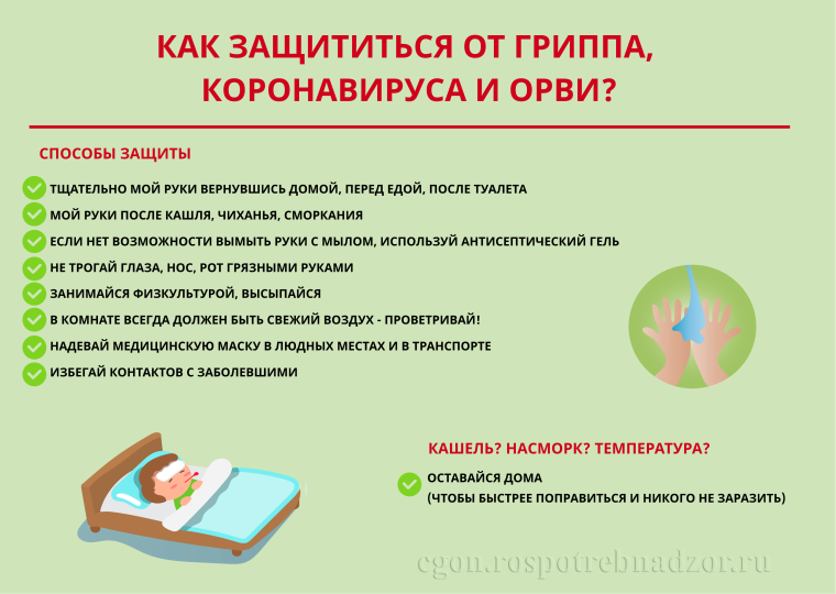 Что делать, если в семье кто-то заболел гриппом или коронавирусной инфекцией?.